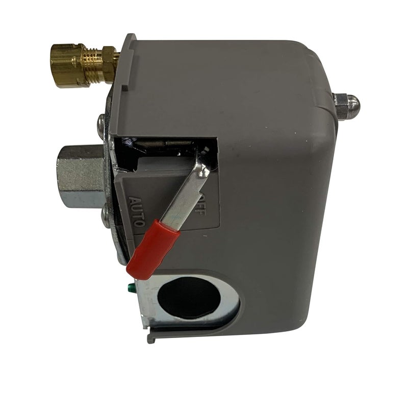 I.E.E Square D 135-175 PSI Air Compressor Pressure Switch, Pumptrol, Hinge Lever Actuator, Grey, Manual Operation - Image 5